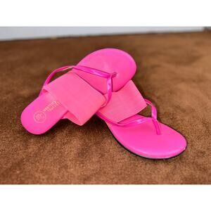 Mootsie Tootsie Pink Wedge Sandals Size 6.5
